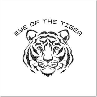 Eye of the tiger black Posters and Art